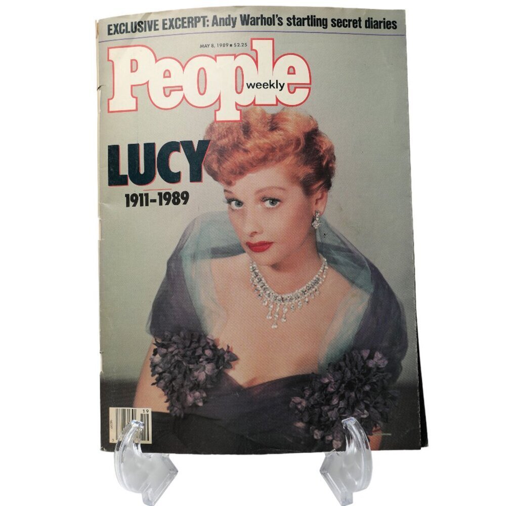 Vintage People Magazine Lucille Ball 1989 Collectable Celebrity Retro 80s